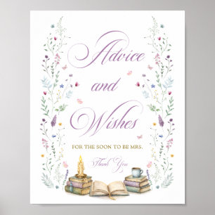 Affiche Conseils et vœux pour la fête de mariage de Her Ne