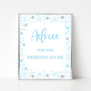 Affiche Conseils pour les parents d'être un signe bleu d'h