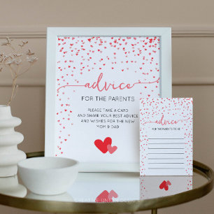 Affiche Conseils pour les parents Signer le Baby shower Dé