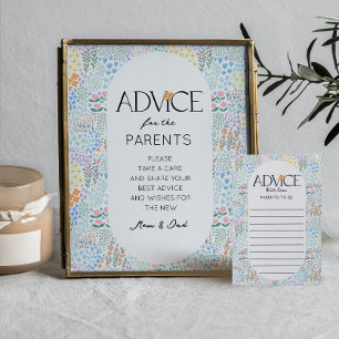 Affiche Conseils pour les parents Signer le Baby shower Dé
