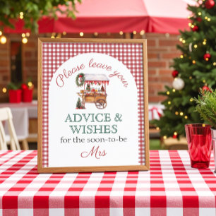 Affiche Conseils Wings Red Christmas marché Fête des marié