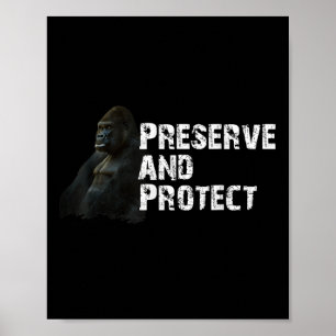 Affiche Conservation de la protection de l'environnement d