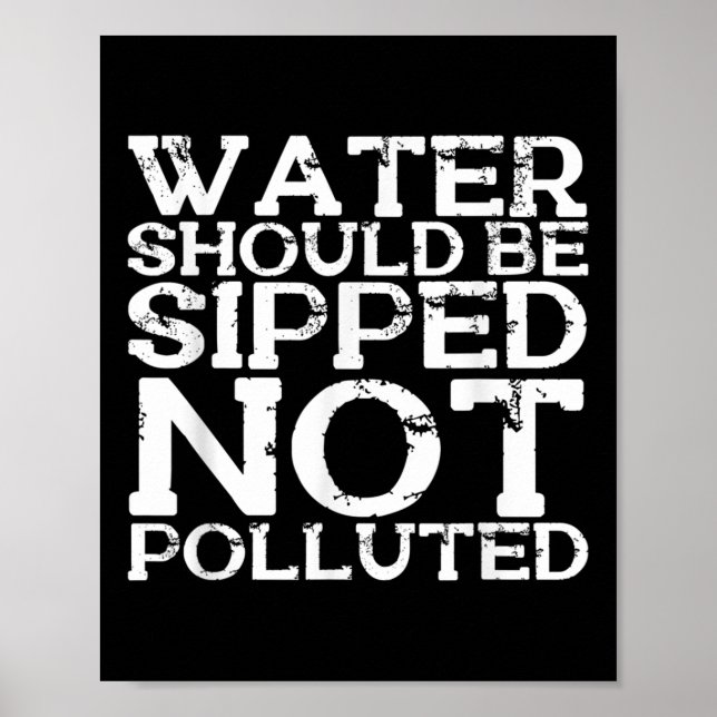 Affiche Conservation de l'eau Protection De l'environnemen (Devant)