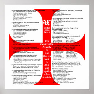 Affiche conservatrice des scandales de croisade