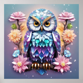 Affiche Conserver Crystal Owl Conception ou conception de