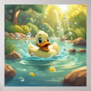 Affiche Conserver la conception ou la conception de Canard