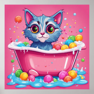 Affiche Conserver la conception ou la conception de chat v