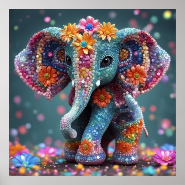 Affiche Conserver la conception ou la conception d'Elephan (Devant)