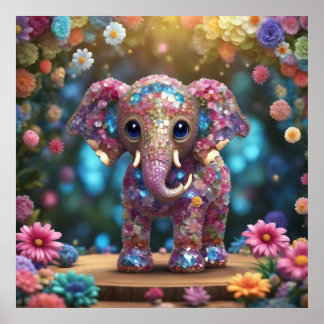 Affiche Conserver la conception ou la conception d'Elephan
