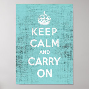 Affiche Conserver la toile de fond bleue