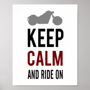 Affiche Conserver le calm Ride (taille d'image standard)