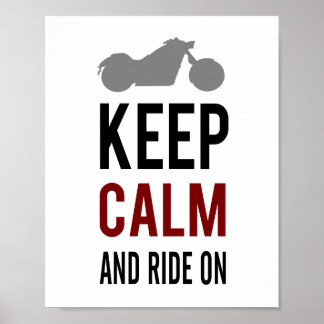 Affiche Conserver le calm Ride (taille d'image standard)