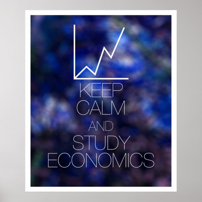Affiche Conserver le calme et étudier l'économie (Devant)