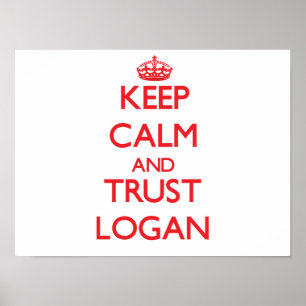 Affiche Conserver le calme et la confiance Logan