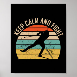 Affiche Conserver Le Calme Et La Lutte - Biathlon