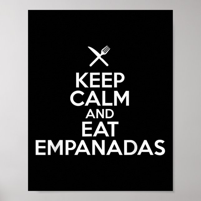 Affiche Conserver Le Calme Et Manger Empanadas Cuisine Gas (Devant)