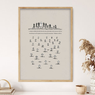 Affiche Considérez les lis, Matthieu 6:28, BibleSketches