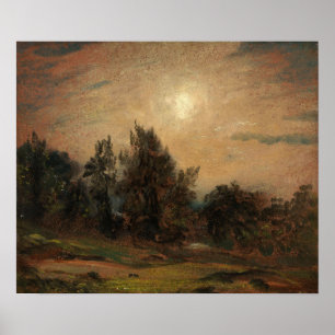 Affiche Constable - Arbres Sur Hampstead Heath