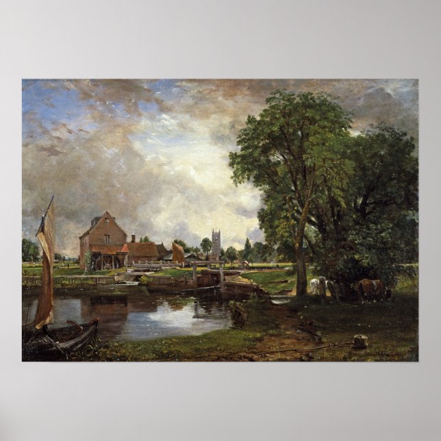 Affiche Constable - Dedham Lock And Mill 1820 (Devant)