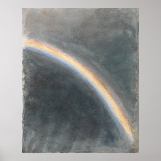 Affiche Constable - Étude de ciel avec arc-en-ciel (Devant)