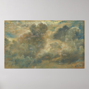 Affiche Constable - Étude de nuages