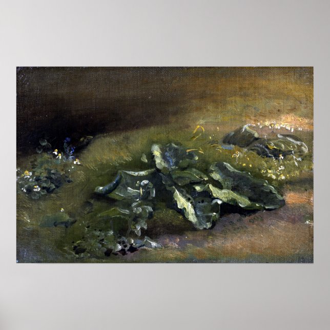 Affiche Constable - Étude D'Un Burdock (Devant)