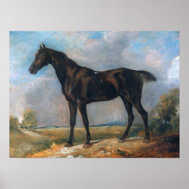 Affiche Constable - Golding's Black Riding-Horse (Devant)
