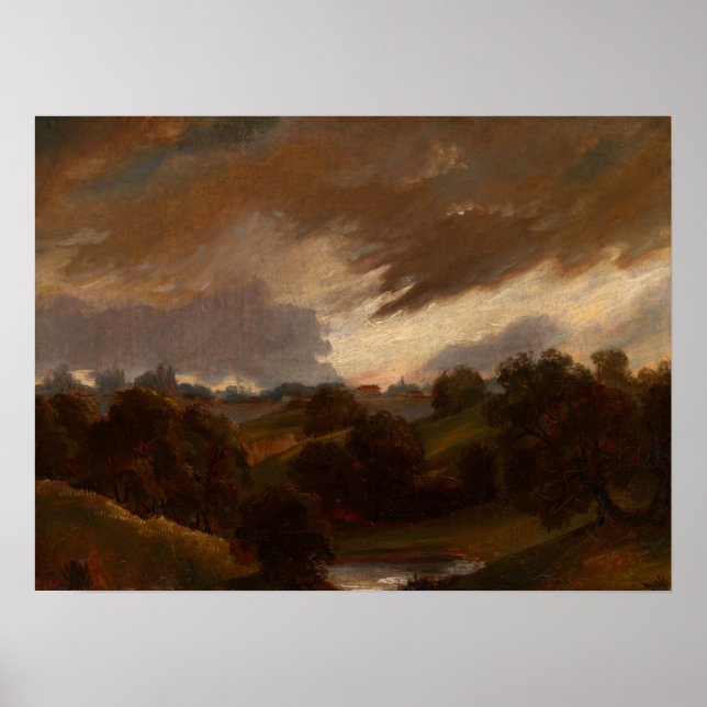 Affiche Constable - Hampstead Stormy Sky (Devant)