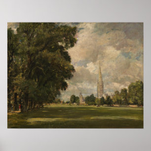 Affiche Constable - La cathédrale de Salisbury depuis Lowe
