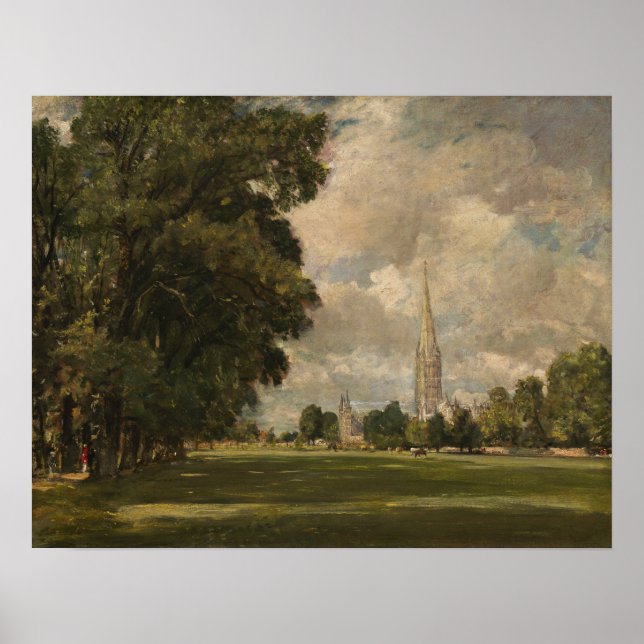 Affiche Constable - La cathédrale de Salisbury depuis Lowe (Devant)