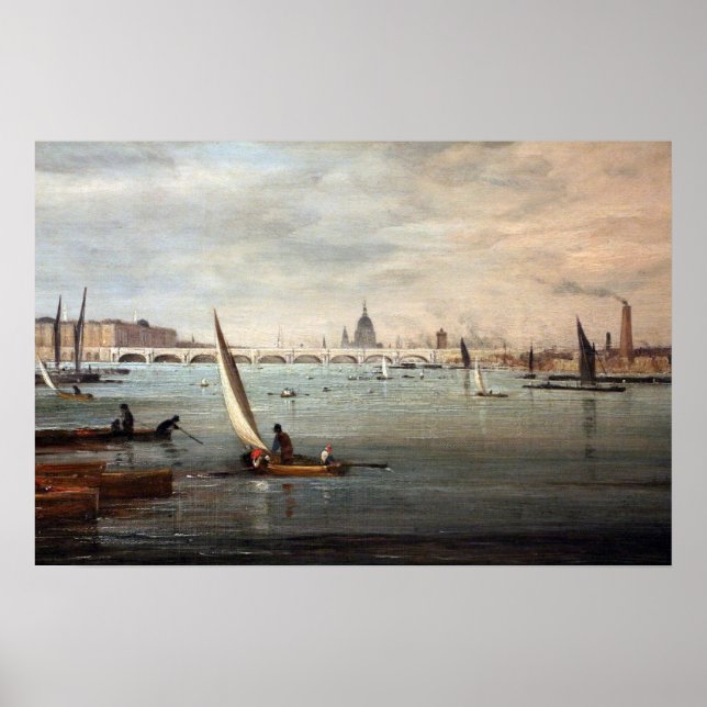 Affiche Constable - Le pont de Waterloo 1820 (Devant)
