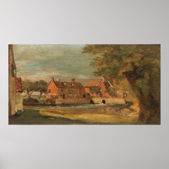 Affiche Constable - Moulin de Flatford (Devant)