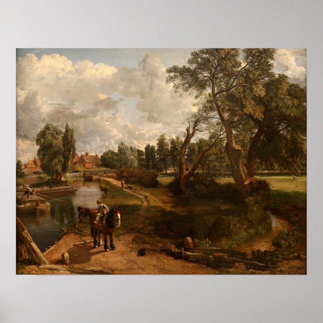 Affiche Constable - Moulin de Flatford 1816 (Devant)