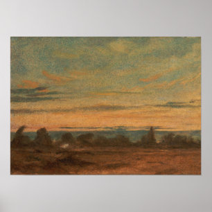 Affiche Constable - Paysage du soir d'été