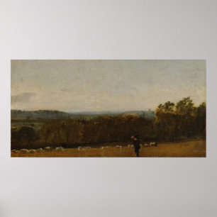 Affiche Constable - Shepherd Looking Across Dedham Vale