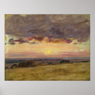 Affiche Constable - Soirée D'Été Avec Nuages De Tempête