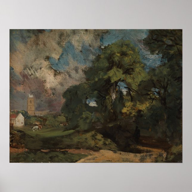 Affiche Constable - Stoke-By-Nayland (Devant)