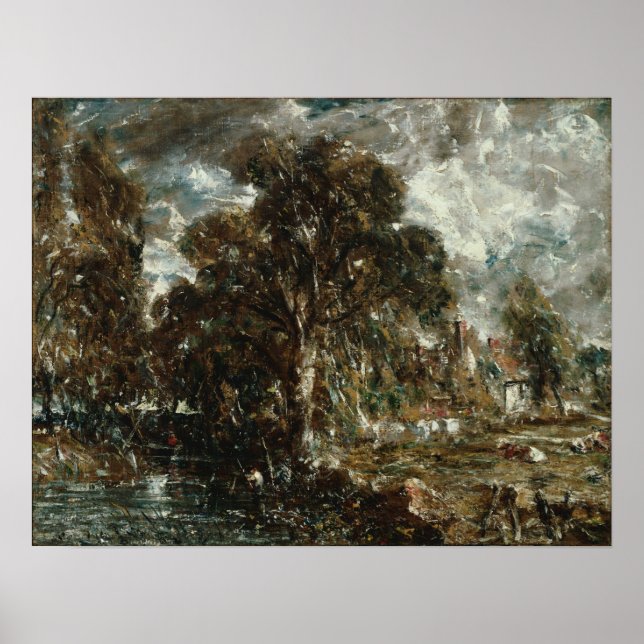 Affiche Constable - Sur la rivière Stour (Devant)