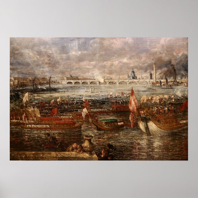 Affiche Constable - The Opening Of The Waterloo Bridge (Devant)
