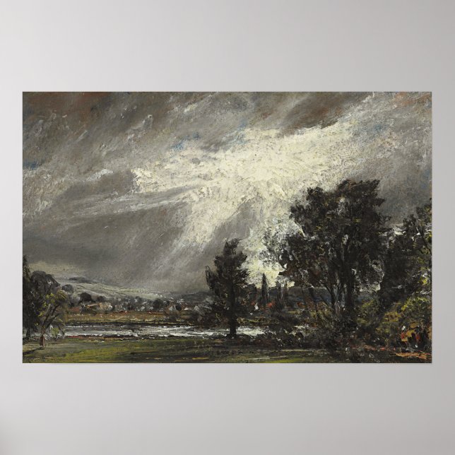 Affiche Constable - Une vue de Salisbury (Devant)