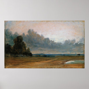 Affiche Constable - Une vue sur Hampstead Heath avec Harro