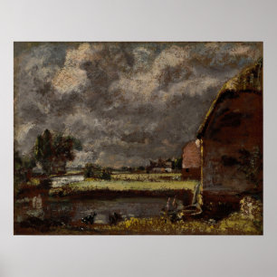 Affiche Constable - Une vue sur les rives de la rivière St