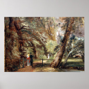 Affiche Constable - Vue de la cathédrale de Salisbury
