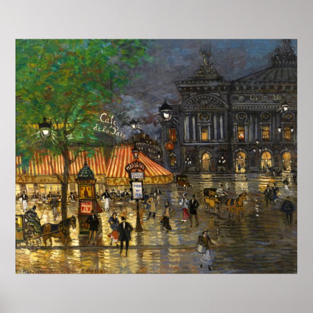Affiche Constantin Korovin : Grand Opéra, Paris (Devant)