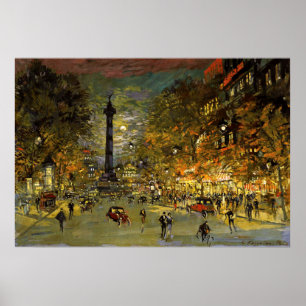 Affiche Constantin Korovin : Le Carré de Bastille, Paris