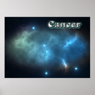 Affiche constellation de cancer