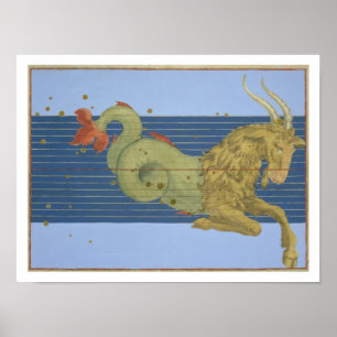 Affiche Constellation de Capricorne, de "Uranometria" par