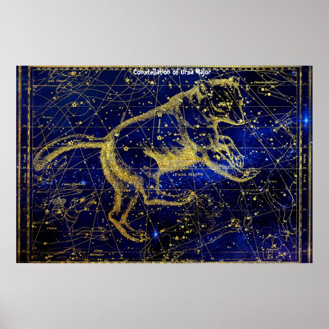 Affiche Constellation de la Grande Ourse (Devant)