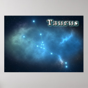 Affiche constellation de Taurus