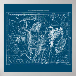 Affiche Constellation d'Hercules vintages